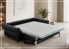 Brantley Faux Leather Queen Sleeper Sofa | Padded Track Arms | Klaussner