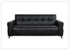 Brantley Faux Leather Queen Sleeper Sofa | Padded Track Arms | Klaussner