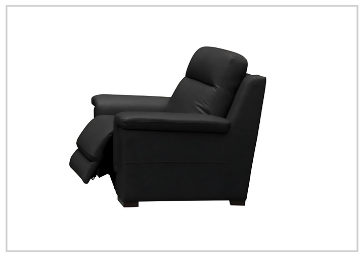 Klaussner Delano Power Recliner Chair in Black with USB Port-Jennihome