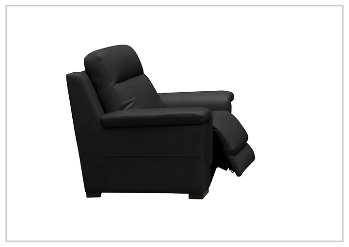Klaussner Delano Power Recliner Chair in Black with USB Port-Jennihome