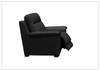 Klaussner Delano Power Recliner Chair in Black with USB Port-Jennihome