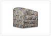 Klaussner Edena Fabric Swivel Chair with Tight Back Design-Jennihome