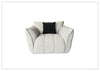 Faviano Fabric Curved Chair | Sculpted Arms| Klaussner-JenniHome