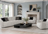 Faviano Fabric Curved Sofa | Sculpted Arms | Klaussner- Jennihome