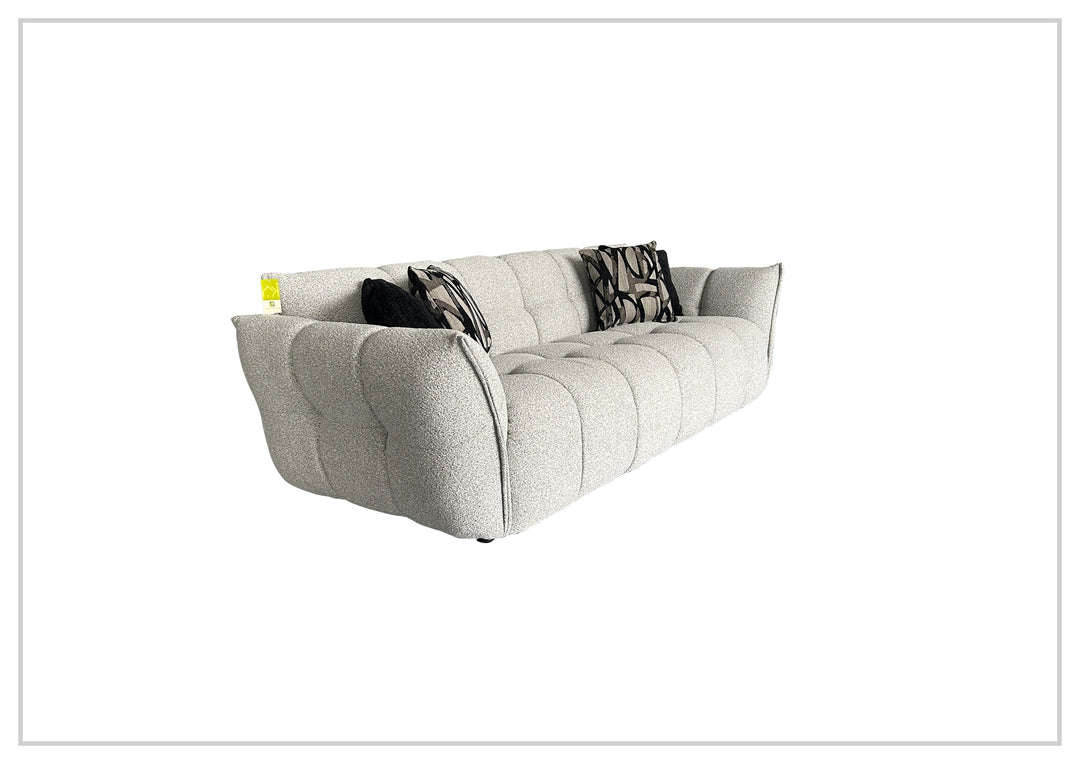 Faviano Fabric Curved Sofa | Sculpted Arms | Klaussner- Jennihome