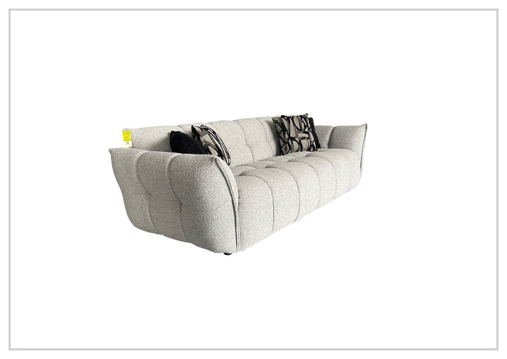 Faviano Fabric Curved Sofa | Sculpted Arms | Klaussner- Jennihome