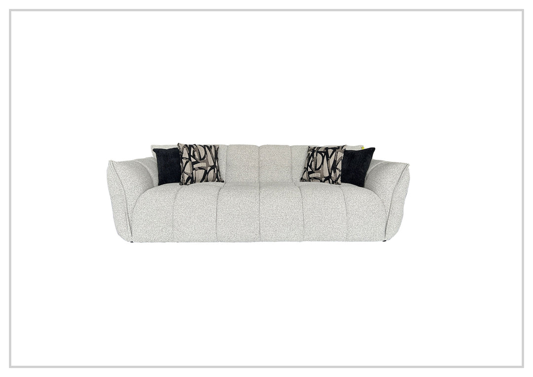 Faviano Fabric Curved Sofa | Sculpted Arms | Klaussner- Jennihome