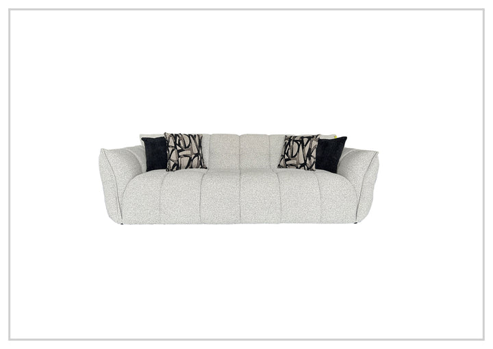 Faviano Fabric Curved Sofa | Sculpted Arms | Klaussner- Jennihome