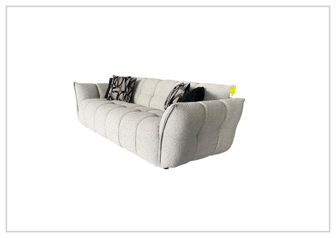 Faviano Fabric Curved Sofa | Sculpted Arms | Klaussner- Jennihome