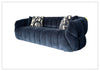 Ferrara Channel Tufted Sofa with Round Arms| Blue Fabric | Klaussner-JenniHome