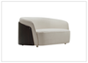 Imperoo Glossy Lounge Chair | Off-White Fabric | Klaussner - Jennihome