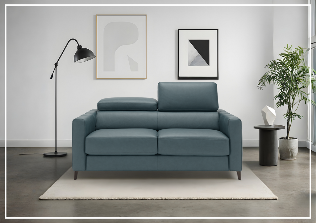 Kathy Ireland Avelina Leather Sleeper Sofa With Easy Open Mechanism