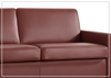 Klaussner Leon Queen Leather Sleeper Sofa With Easy Open Mechanism