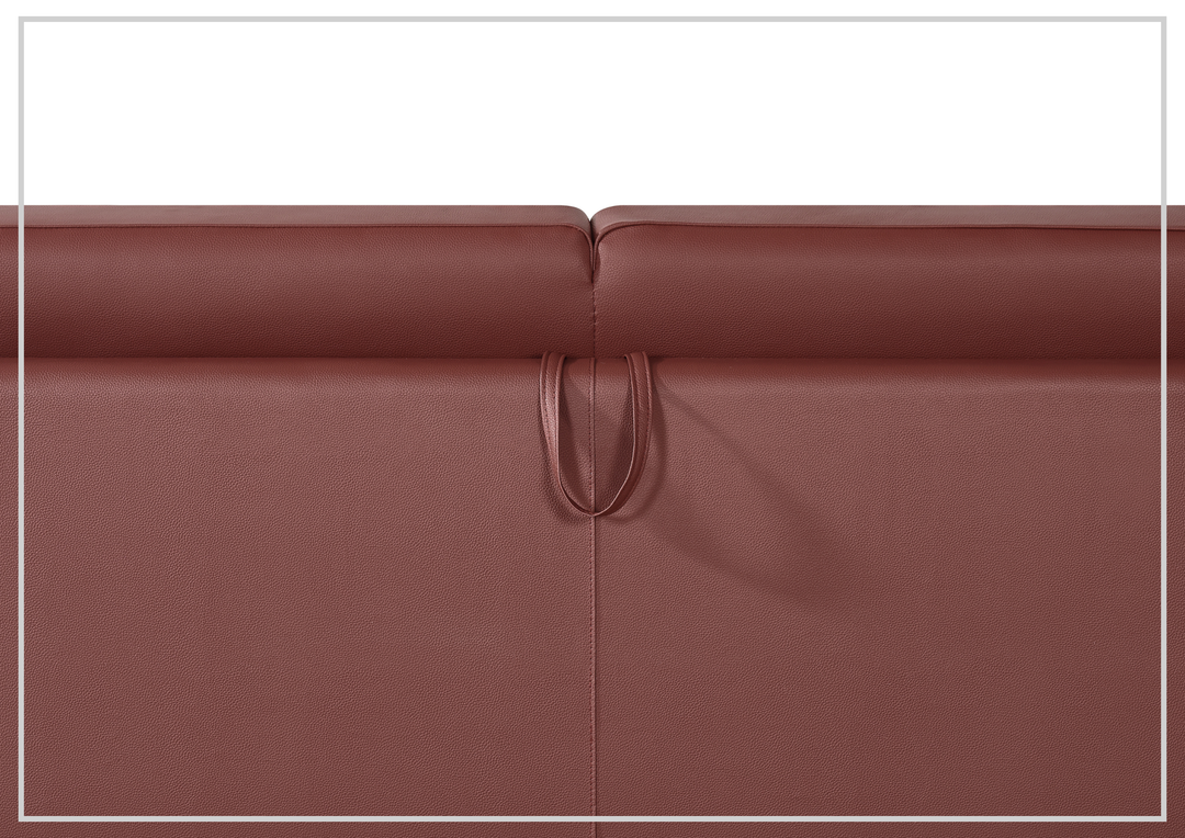 Klaussner Leon Queen Leather Sleeper Sofa With Easy Open Mechanism