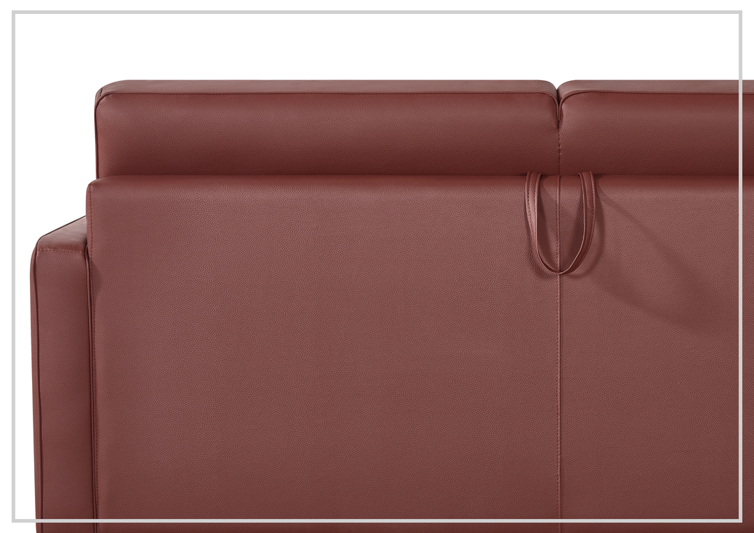 Klaussner Leon Queen Leather Sleeper Sofa With Easy Open Mechanism