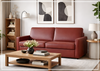 Klaussner Leon Queen Leather Sleeper Sofa With Easy Open Mechanism