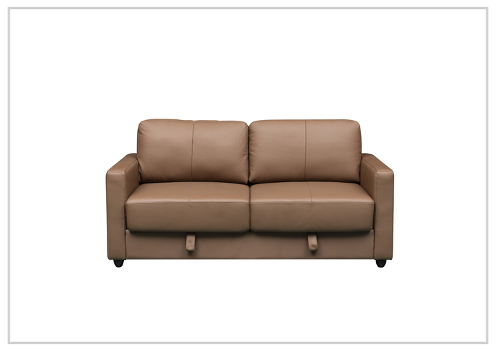 Nova Queen Leather Sleeper Sofa | Cloud Fold Mechanism | Track Arms | Gio Italia