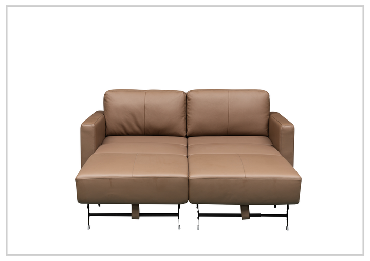 Nova Queen Leather Sleeper Sofa | Cloud Fold Mechanism | Track Arms | Gio Italia