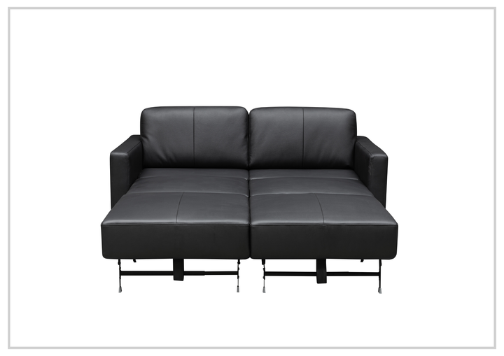 Nova Queen Leather Sleeper Sofa | Cloud Fold Mechanism | Track Arms | Gio Italia