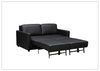 Nova Queen Leather Sleeper Sofa | Cloud Fold Mechanism | Track Arms | Gio Italia