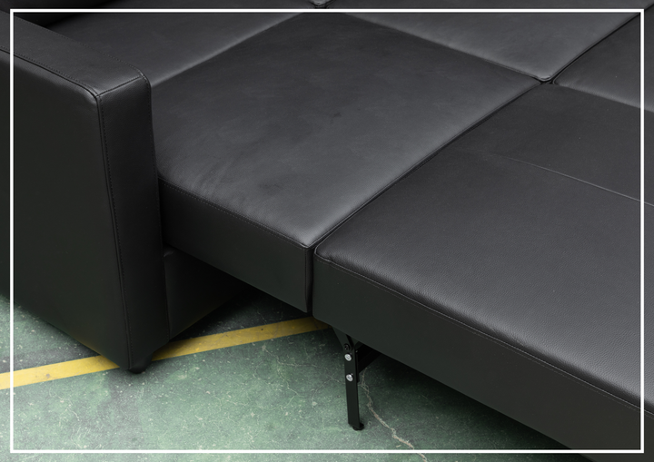 Nova Queen Leather Sleeper Sofa | Cloud Fold Mechanism | Track Arms | Gio Italia
