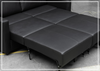 Nova Queen Leather Sleeper Sofa | Cloud Fold Mechanism | Track Arms | Gio Italia