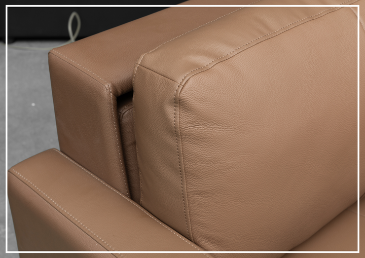 Nova Queen Leather Sleeper Sofa | Cloud Fold Mechanism | Track Arms | Gio Italia