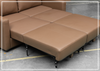 Nova Queen Leather Sleeper Sofa | Cloud Fold Mechanism | Track Arms | Gio Italia
