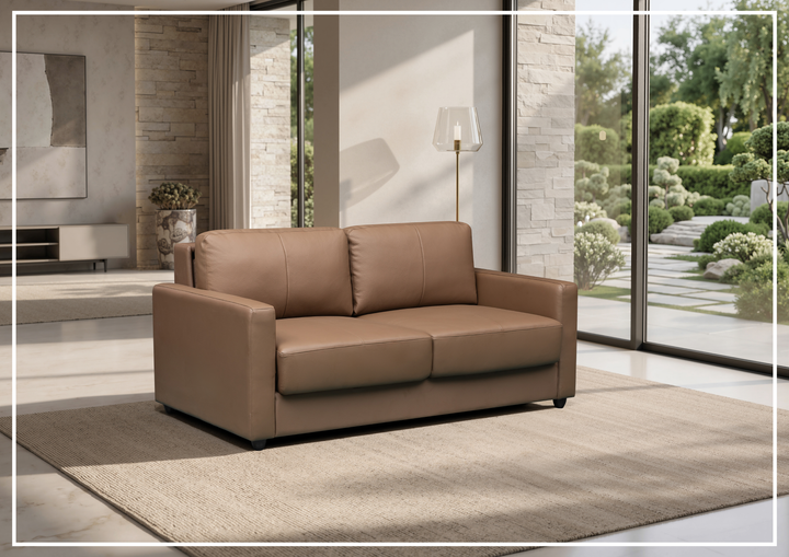 Nova Queen Leather Sleeper Sofa | Cloud Fold Mechanism | Track Arms | Gio Italia