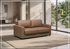Nova Queen Leather Sleeper Sofa | Cloud Fold Mechanism | Track Arms | Gio Italia