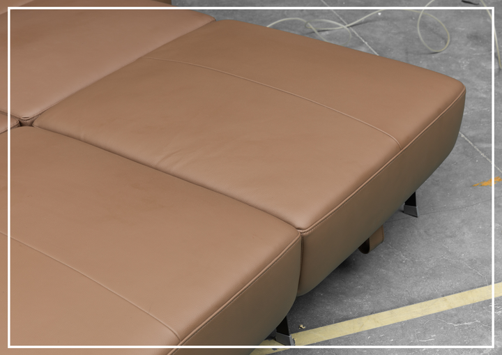Nova Queen Leather Sleeper Sofa | Cloud Fold Mechanism | Track Arms | Gio Italia