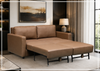 Nova Queen Leather Sleeper Sofa | Cloud Fold Mechanism | Track Arms | Gio Italia