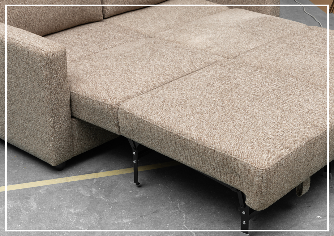 Nova Queen Sleeper Sofa | Fabric | Track Arms | Cloud Fold Mechanism | Gio Italia