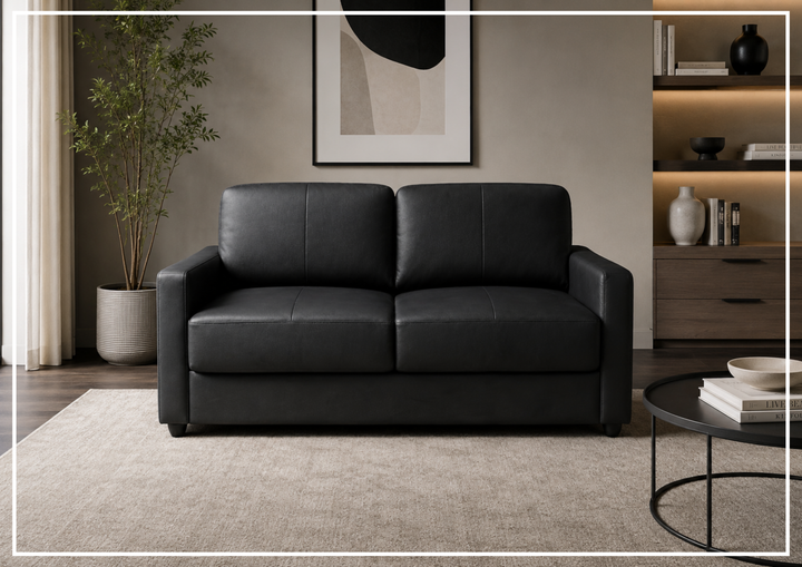 Nova Queen Leather Sleeper Sofa | Cloud Fold Mechanism | Track Arms | Gio Italia