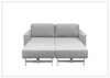 Nova Queen Sleeper Sofa | Fabric | Track Arms | Cloud Fold Mechanism | Gio Italia