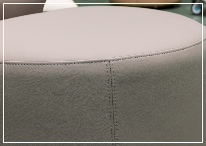 Klaussner Pavia Leather Swivel Chair with Foam Back & Seat Cushion-Jennihome