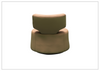 Klaussner Pavia Leather Swivel Chair with Foam Back & Seat Cushion-Jennihome