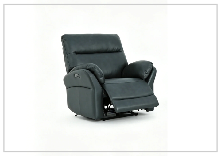 Klaussner Riverton Leather Reclining Chair with USB Port-Jenni Home
