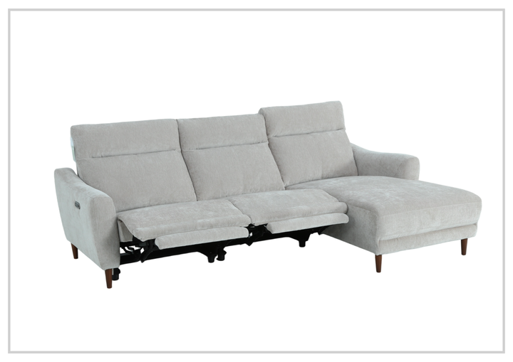 Klaussner Varenna Fabric Power Recliner Sectional Sofa with Chaise-Jennihome 