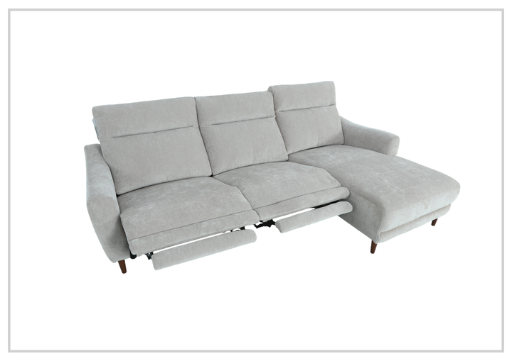 Klaussner Varenna Fabric Power Recliner Sectional Sofa with Chaise-Jennihome 