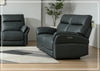 Riverton Leather Reclining Loveseat | USB Charging | Klaussner