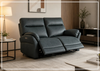Riverton Leather Reclining Loveseat | USB Charging | Klaussner