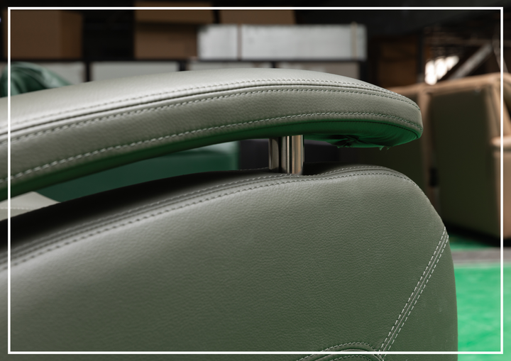 Klaussner Rosen Swivel Glider Recliner Chair in Leather