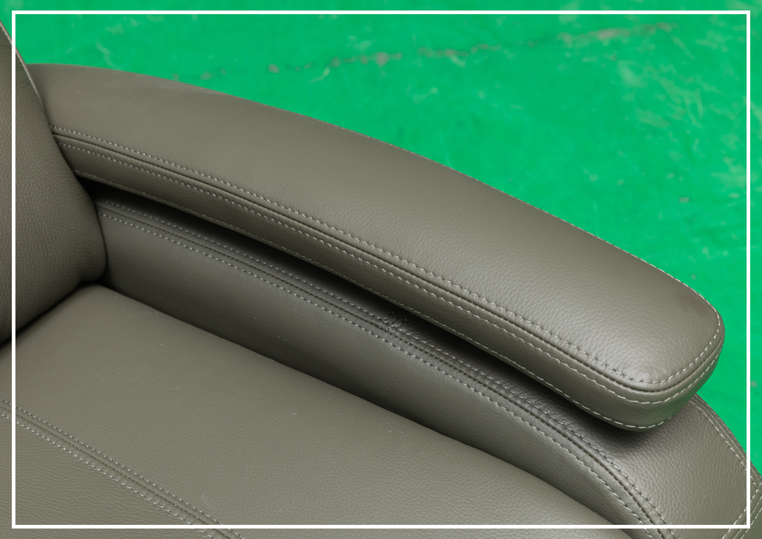 Klaussner Rosen Swivel Glider Recliner Chair in Leather