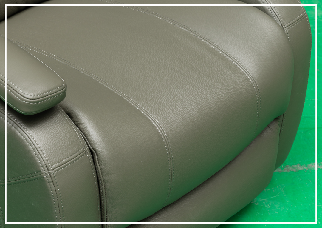 Klaussner Rosen Swivel Glider Recliner Chair in Leather