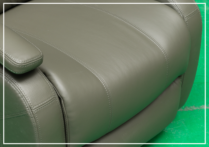 Klaussner Rosen Swivel Glider Recliner Chair in Leather