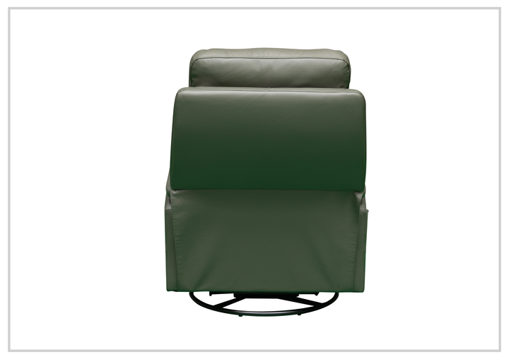 Klaussner Rosen Swivel Glider Recliner Chair in Leather