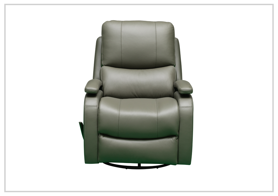 Klaussner Rosen Swivel Glider Recliner Chair in Leather