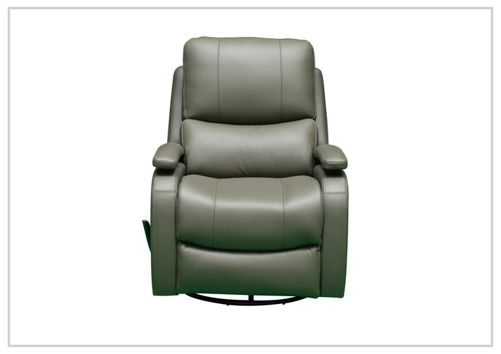 Klaussner Rosen Swivel Glider Recliner Chair in Leather