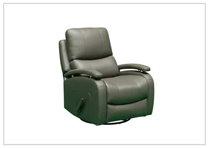 Klaussner Rosen Swivel Glider Recliner Chair in Leather